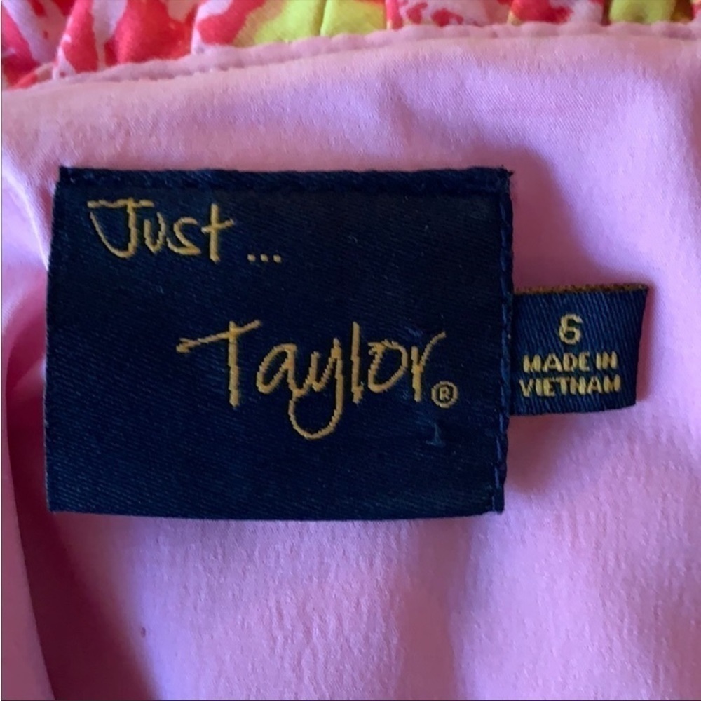 Just… Taylor Ruffle Neck Sleeveless Dress Sz 6 EUC - Picture 5 of 7